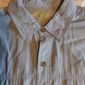 G.H. Bass & Co. Vented Outdoor‎ Sport Fishing Shirt Men's Size Large Light Blue